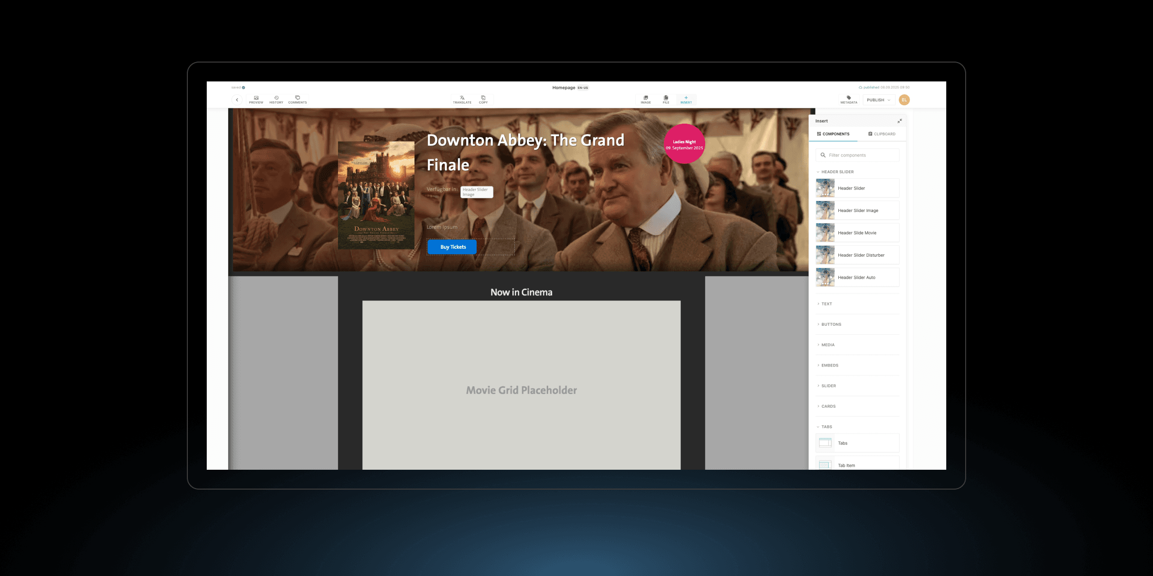 Architecture and page types